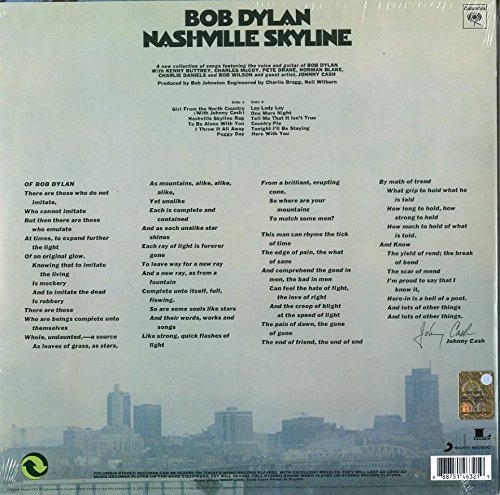 Dylan Bob - Nashville Skyline - Vinilo - Imagen 2