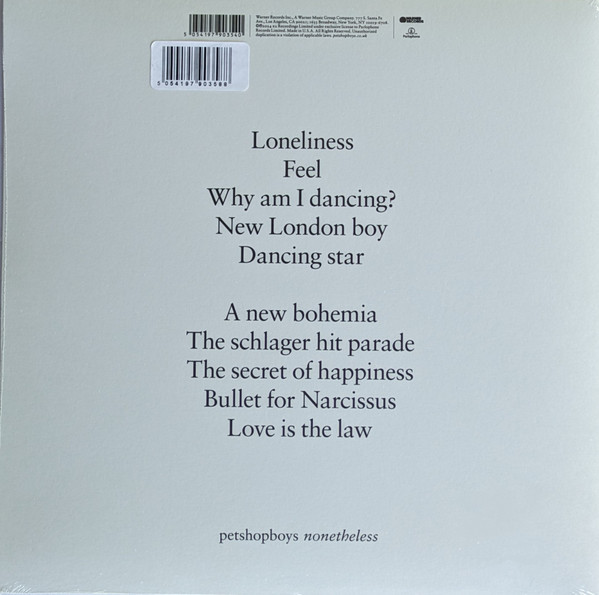 Pet Shop Boys - Nonetheless (Edicion Nacional) - Vinilo - Imagen 3