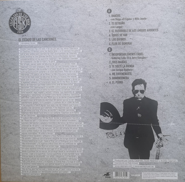 Calamaro Andres - On The Rock - Vinilo - Imagen 2