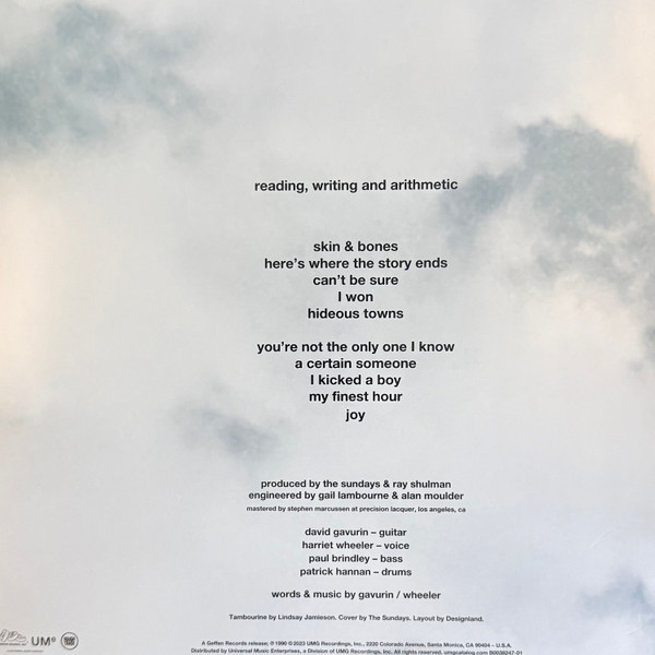 Sundays The - Reading Writing and Arithmetic - Vinilo - Imagen 2